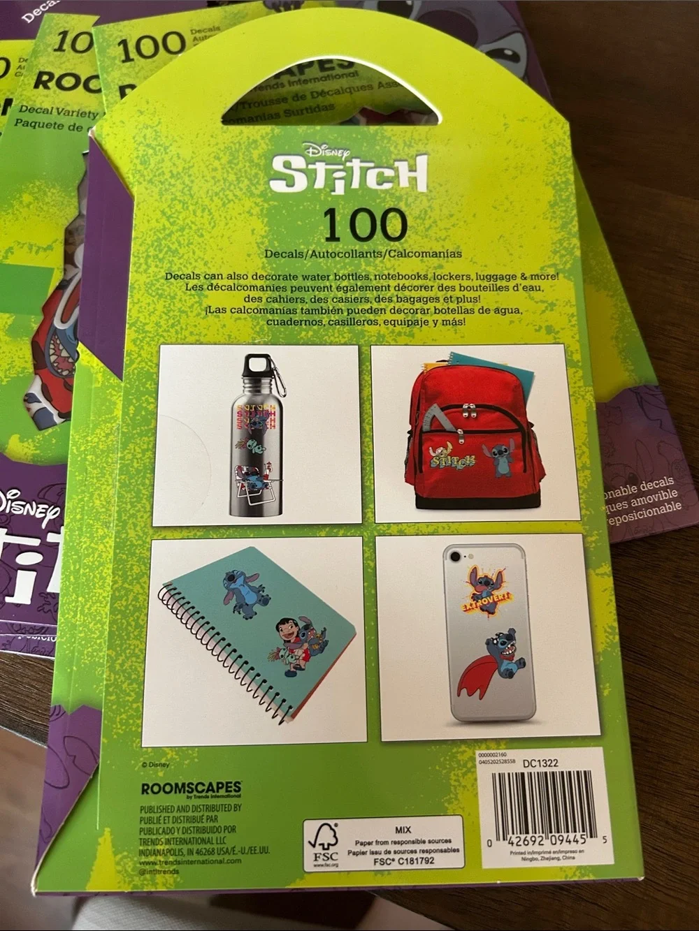 6 packs of Lilo & Stitch 100 piece decals new